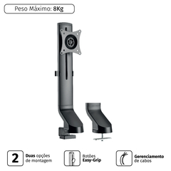 Suporte Para Monitor 17"" A 32"" Vesa 100x100 Plmsm01f