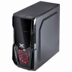 Gabinete Gamer Kepler Com Janela Lateral Acrílica Preto Frontal Acrílico 1 Fan Led Vermelho na internet