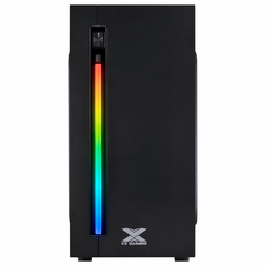 Gabinete Gamer Australis Preto Frontal Com Fita Led Rgb - comprar online