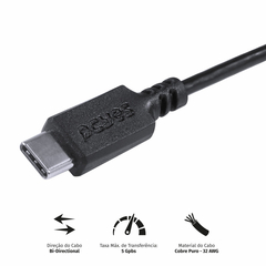 Cabo Para Hd Externo Usb Tipo C Para Micro Usb B 3.0 1 Metro Preto - P3ucmbp-1 - comprar online