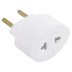 Adaptador 2 Pinos Universal 10a 250v Branco - PC / 10