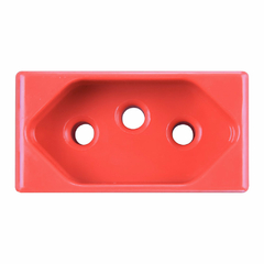 Tomada 2p+t 20a 250v Tablet Vermelho