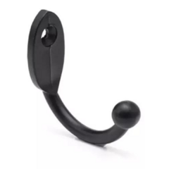 Gancho Para Porta Chaves Plastico Preto C 20