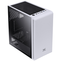 Gabinete Gamer Vx Gaming Vaux Com Janela Em Vidro Temperado - Branco - comprar online