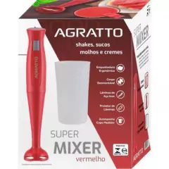 Super Mixer 200W 127V MXV-01 Vermelho AGRATTO - loja online