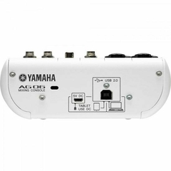 Mesa de Som e Interface de Áudio 6 Canais AG06 Branca YAMAHA - loja online