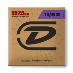 Encordoamento 011 Bronze 80/20 P/violao Aco Media/leve Dab1152 Dunlop