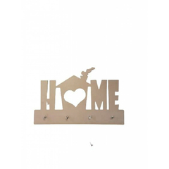 Porta Chave Home Em Mdf Natural - comprar online