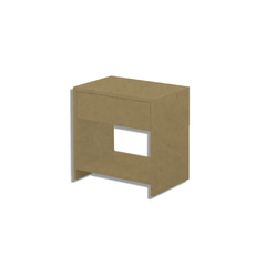 Mesa De Cabeceira 1 Gaveta Natural Em Mdf na internet