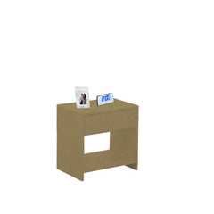 Mesa De Cabeceira 1 Gaveta Natural Em Mdf - loja online