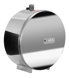Suporte Rolo Papel Higienico Aço Inox Com Porta Cadeado 300m