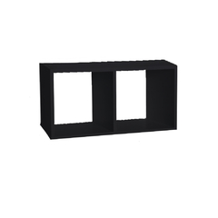 Nicho Triplo 70x30x20 Preto Em Mdf - BIDU SHOP
