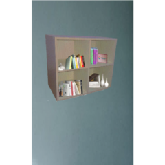 Biblioteca Cubo Aéreo Madeirado Em Mdf na internet