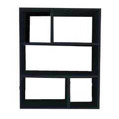 Estante De Parede Multiuso Decoração Livros Organização Banheiro Cozinha Lavanderia Preto Em Mdf na internet