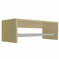 Nicho Com Varão Natural 80 Cm Em Mdf - BIDU SHOP