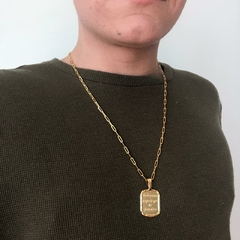 Pingente Tudo Posso Naquele Que Me Fortalece Folheado Em Ouro 18k - loja online