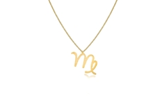 Colar Personalizado Signo De Virgem Folheado Em Ouro 18k na internet