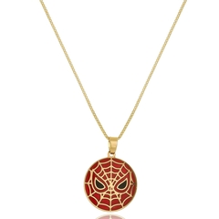 Colar Personalizado Super Heróis Folheado Em Ouro 18k - comprar online