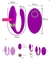 Vibrador casal com controle remoto REF:1053