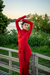 The Red Velvet dress - comprar online