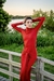Imagen de The Red Velvet dress