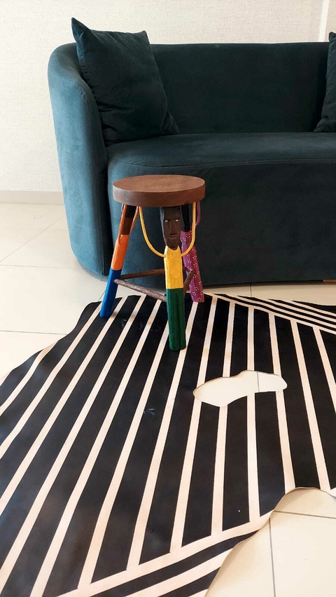 Tapete Couro Linhas Geométricas - Mananuk.com.br