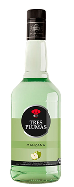 Licor de MANZANA Tres Plumas x 700c..c.
