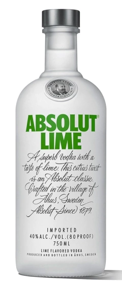 Absolut Lime Vodka x 750c.c. - comprar online
