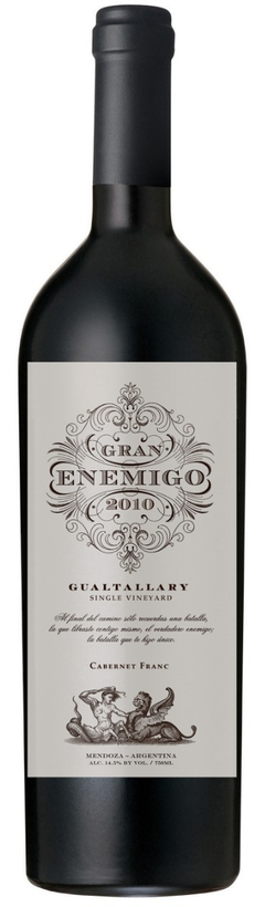Gran Enemigo Cabernet Franc Single Vineyard Gualtallay x 750 c.c. ( 2019 )