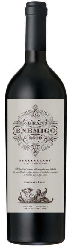 Gran Enemigo Cabernet Franc Single Vineyard Gualtallay x 750 c.c. ( 2019 )