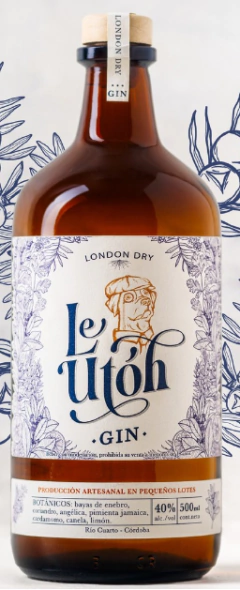 Le Utoh Gin London Dry x 500cc