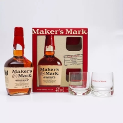 Maker`s Marck Whisky Bourbon x 750c.c Estuche + 2 vasos - comprar online
