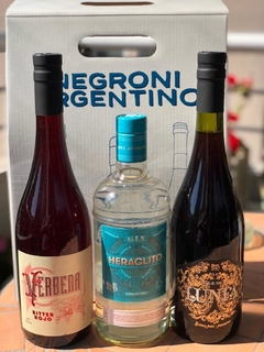 Estuche Negroni Argentino x 3 botellas x 750c.c. - Heraclito - Verbena - Lunfa - comprar online