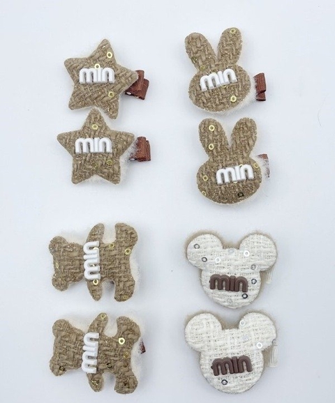 Hebillas infantiles colores Nude