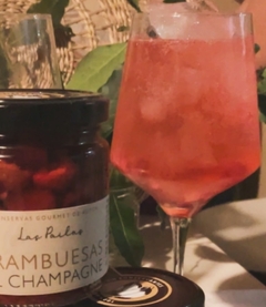 Frambuesas al champagne