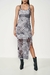 Vestido Tule Estampado
