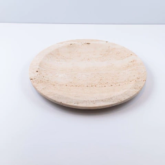 Prato de servir em mármore Travertino - 25x25 cm