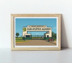Cuadro enmarcado Aldosivi predio - comprar online