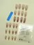 Unhas postiças decoradas marrom coração branco - comprar online