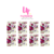 Adesivos de unhas florais roxo