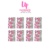 Adesivos de unhas oncinha com zebra e flores rosa