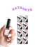 Adesivos de unhas marmore com mix rose gold