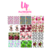 adesivos para unhas floral, triangulos