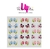 Adesivos para unhas floral
