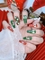 Unhas postiças decoradas natal