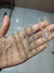 adesivos de unhas cha revelação verde