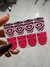 Adesivos de unhas coração