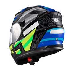 Capacete Texx Fechado Strike Trento Verd/Amarelo Brilho Moto - comprar online