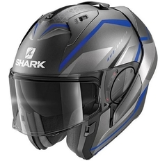 Capacete Shark Evo Es Yari Mat Blue Matt Abs Articulado