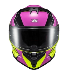 Capacete Texx Kaiman Teaser Feminino Rosa Verde